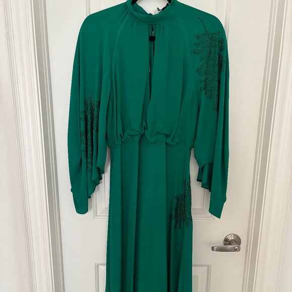 Zara Long Sleeve Rhinestone Cut Out Dress - Picture 7 of 13